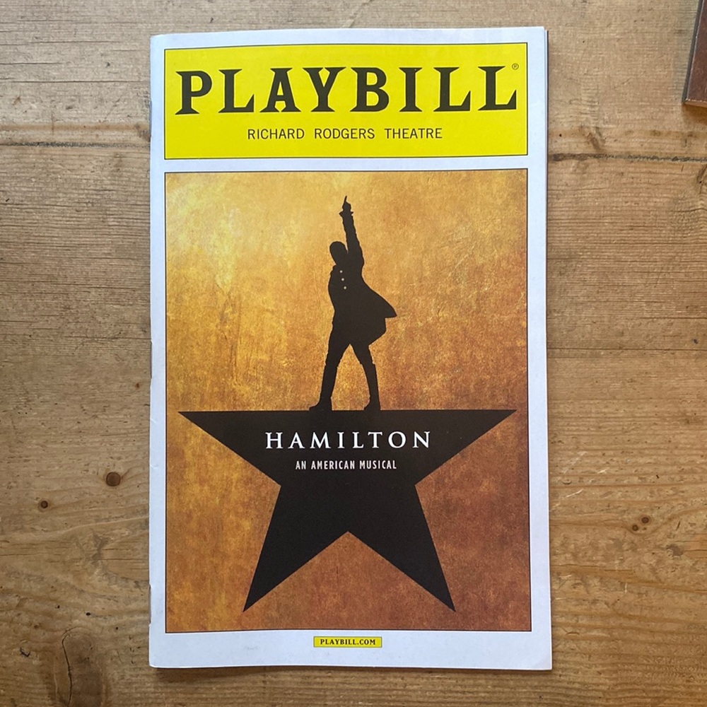 RARE MINT CONDITION! March 2016 Hamilton Playbill. Original cast!